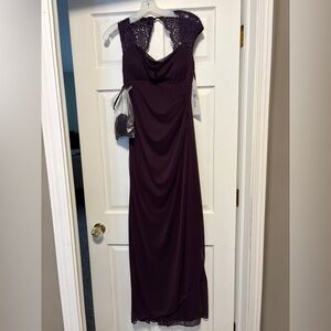 Evening/Bridesmaid Dress - David’s Bridal Plum Sz 4 New, with tags